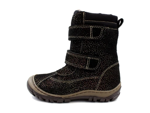 Arauto RAP vinterstøvle Misha black splinter med velcro og TEX